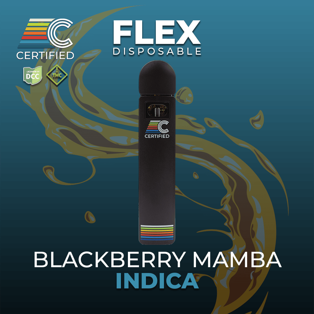 blackberry mamba - 1g distillate disposables - indica 