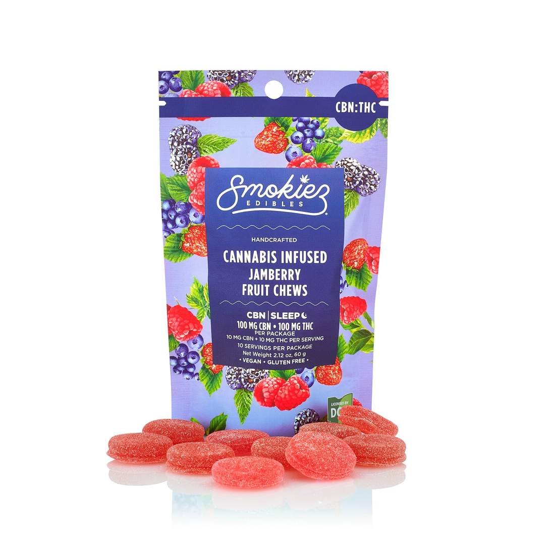 sweet jamberry 1:1 - 100mg  candies - indica  - 10pk