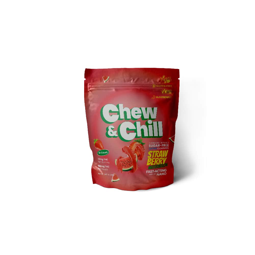 strawberry watermelon + CBG - 100mg candies - sativa - 10pk