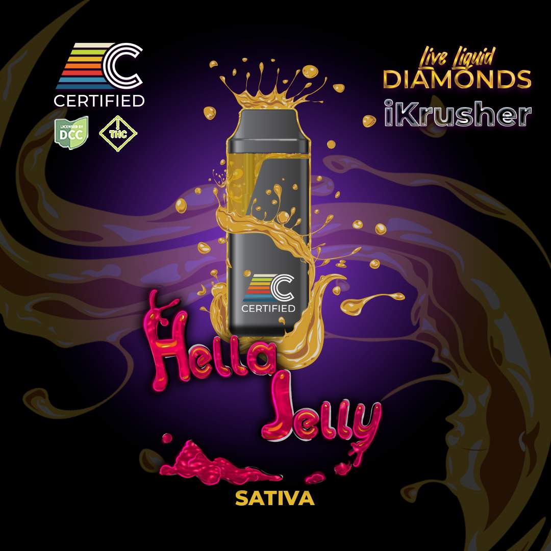 Hella Jelly - 1g Live Liquid Diamond Disposables - Sativa
