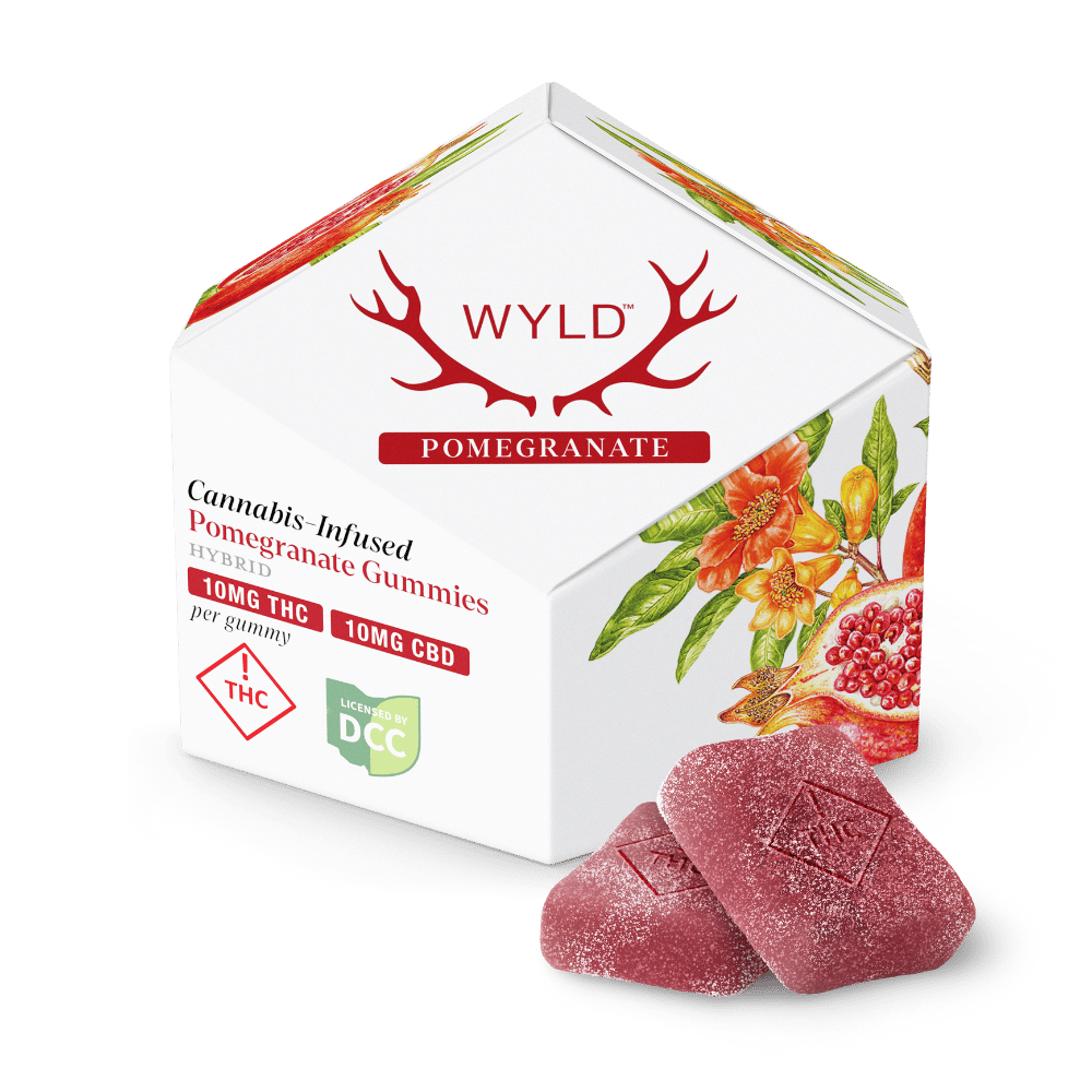 pomegranate 1:1 - 100mg candies - CBD - 10pk
