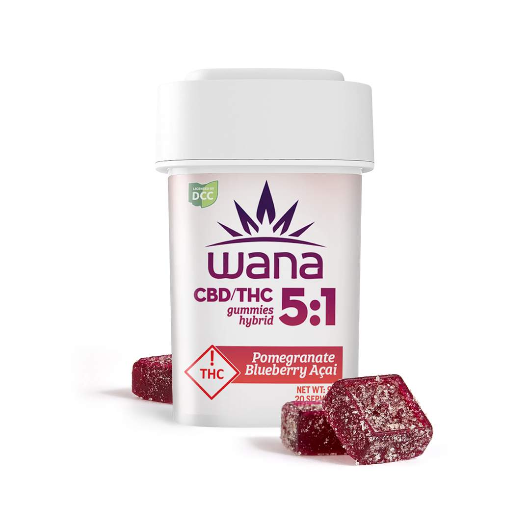 pomegranate blueberry acai 5:1 - 500mg candies - CBD - 20pk