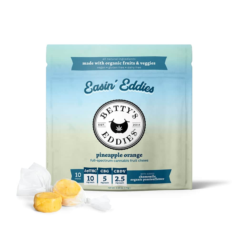 take it easy eddies pineapple orange - 100mg  candies - hybrid  - 10pk
