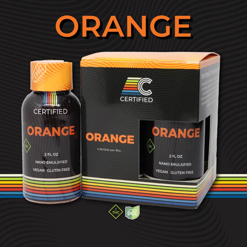 certified orange - 100mg  drinks   - 4pk
