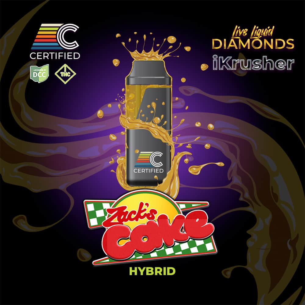 Zacks Cake - 1g Live Liquid Diamond Disposables - Hybrid
