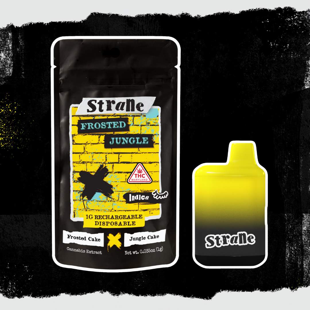 frosted jungle - 1g distillate disposables - hybrid 
