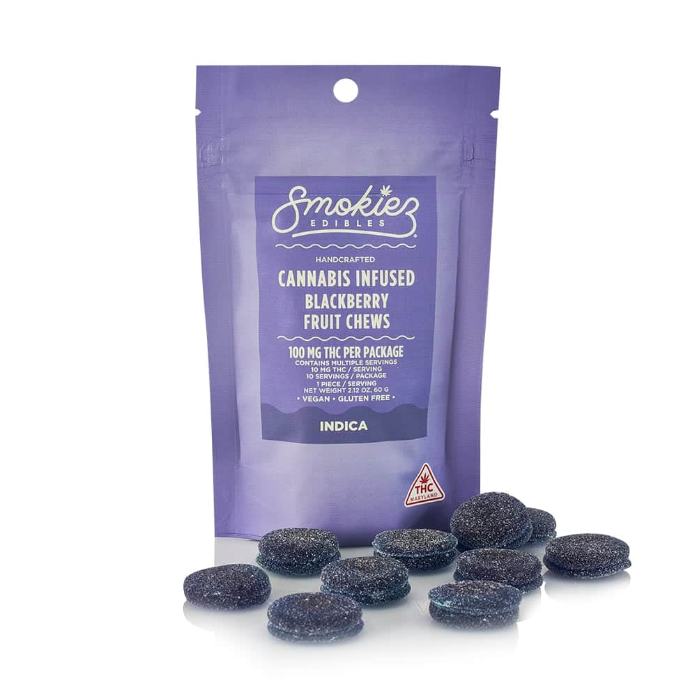 blackberry - 100mg  candies - indica  - 10pk