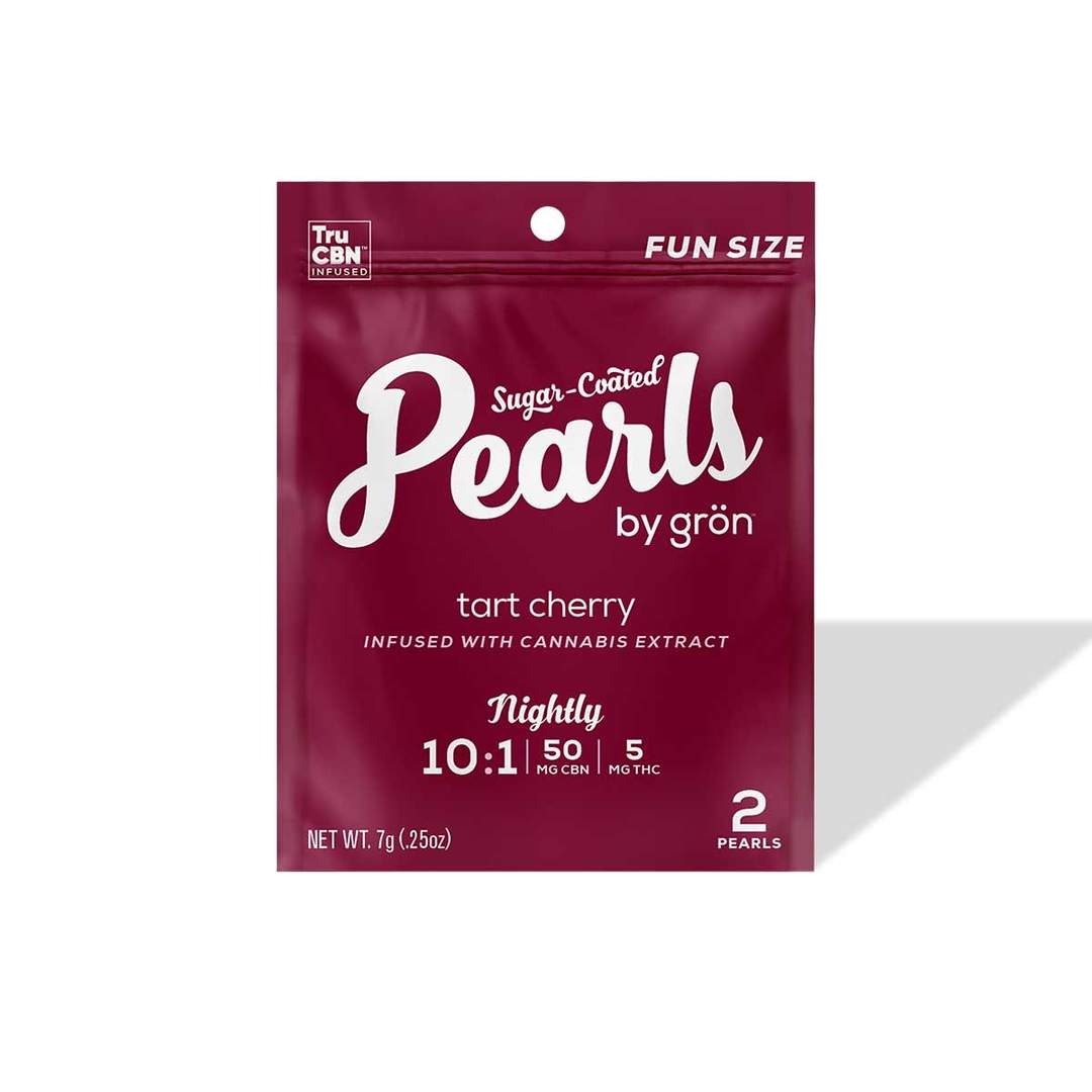 tart cherry pearls 10:1 CBN / THC - 5mg  candies - indica  - 2pk