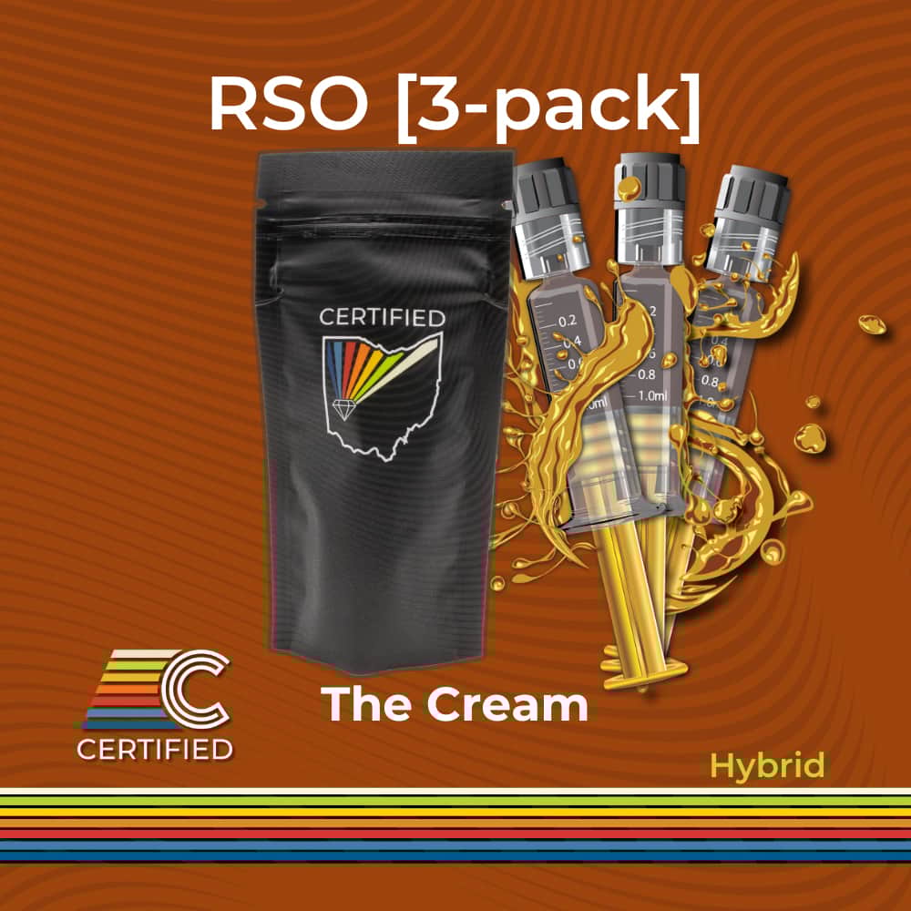 the cream - 2.52g  RSO - hybrid  - 3pk