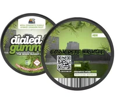 dragon fruit concrete jungle - 100mg candies - indica - 10pk