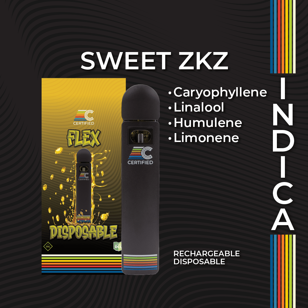 sweet zkz - 1g distillate disposables - hybrid 