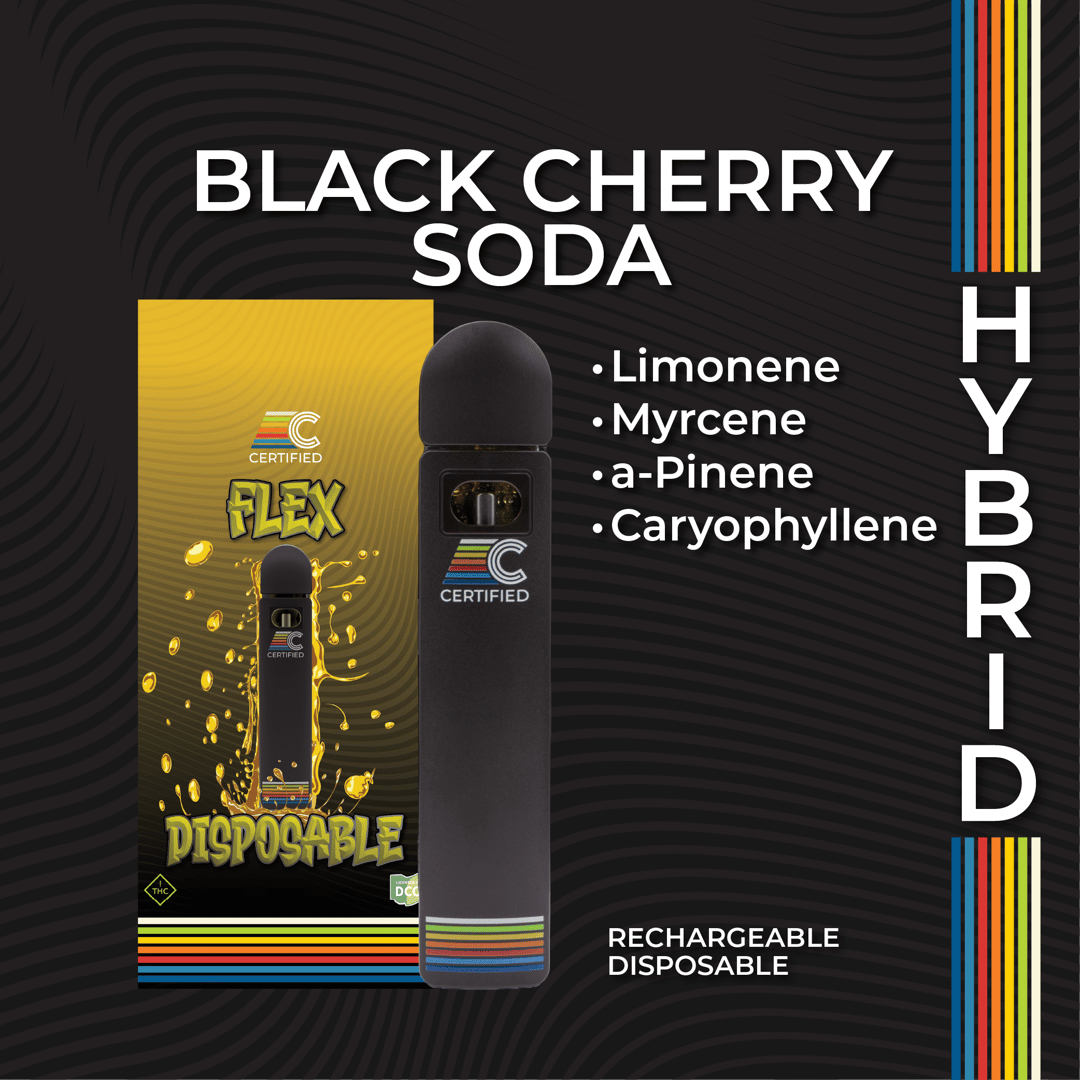 black cherry soda - 1g distillate disposables - hybrid 
