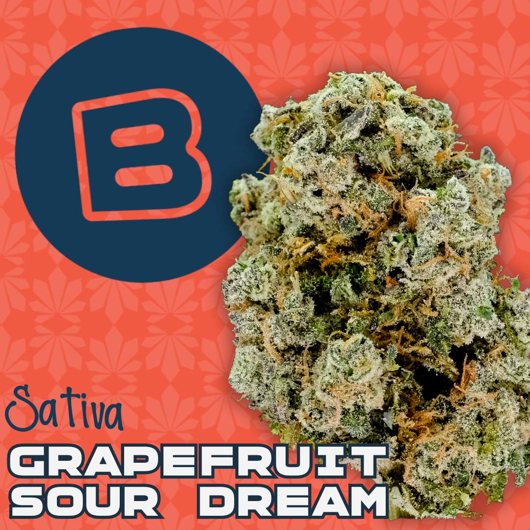 grapefruit sour dream - 2.83g whole buds - sativa