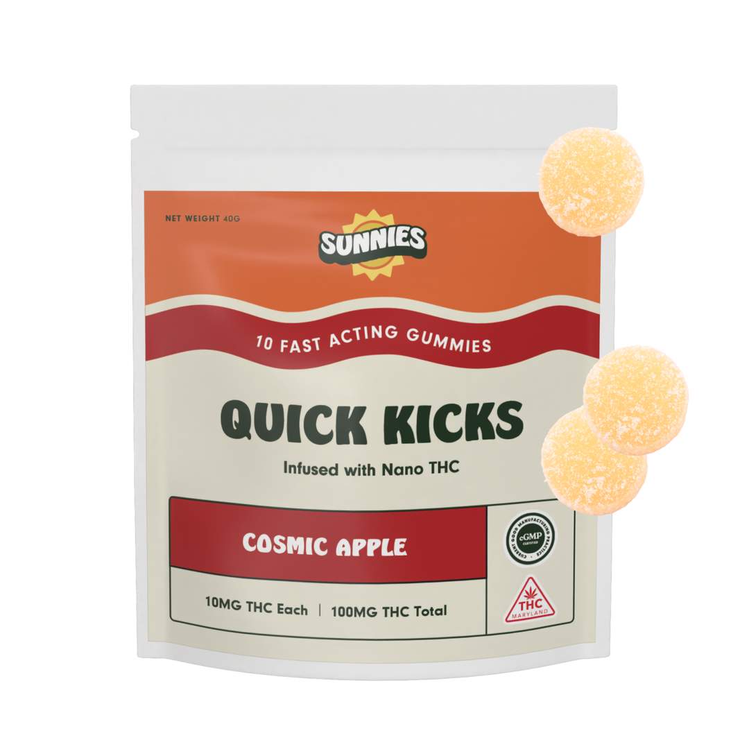 cosmic apple - 100mg candies - hybrid - 10pk