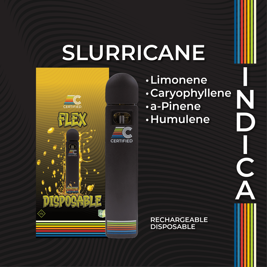 slurricane - 1g distillate disposables - indica 