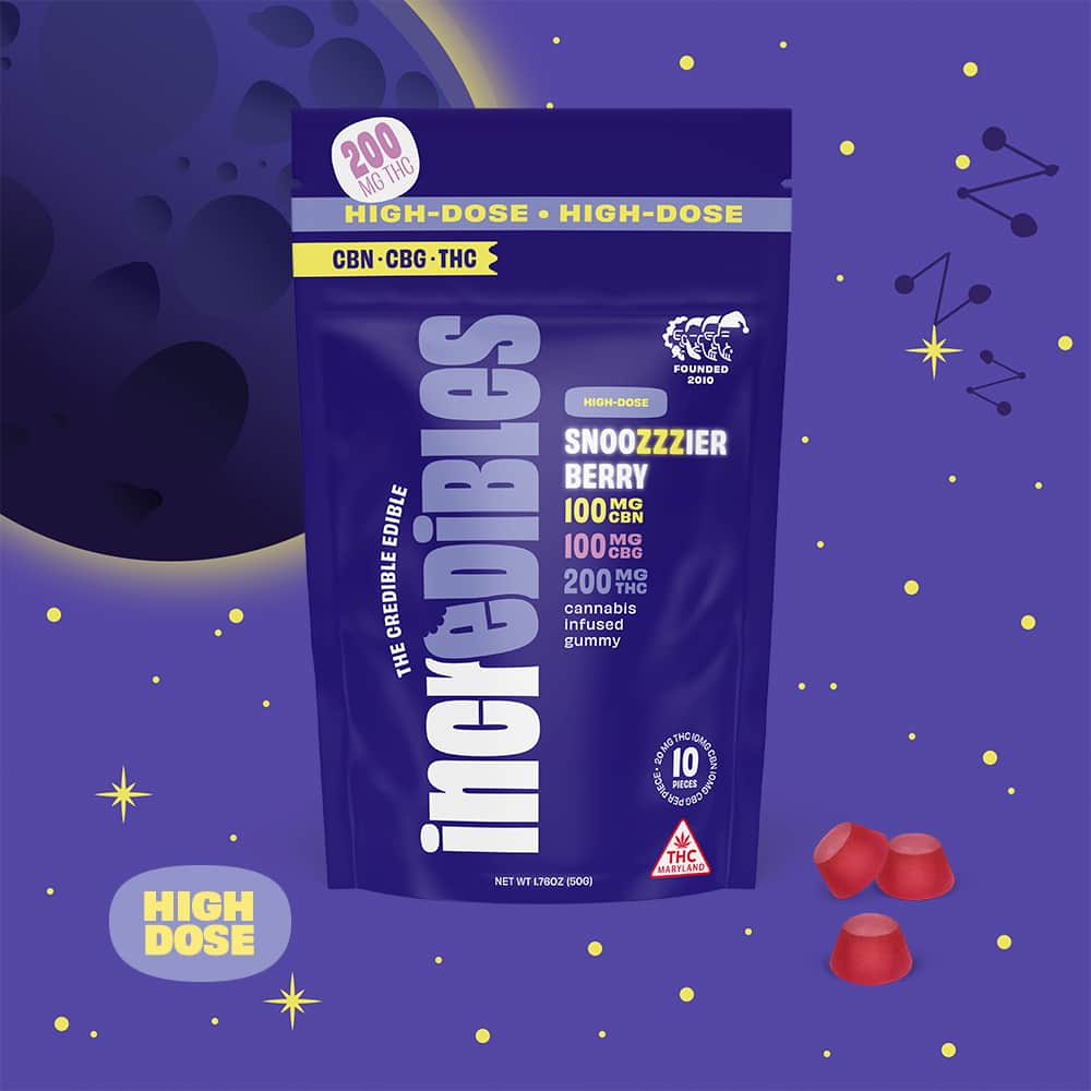 Snoozzzierberry 2:1:1 - 200mg Candies - 10pk