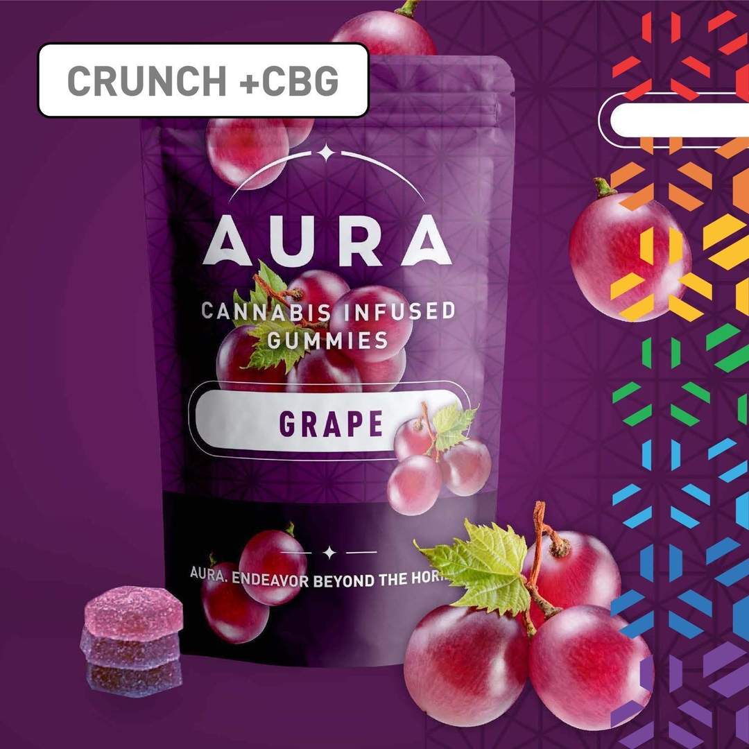 grape crunch + CBG - 110mg candies - hybrid - 11pk