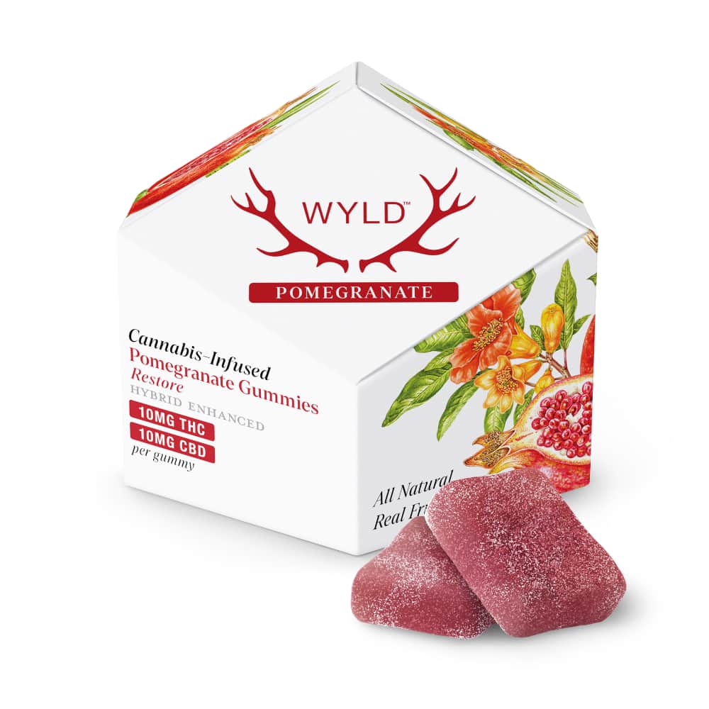 pomegranate 1:1 - 100mg  candies - CBD  - 10pk
