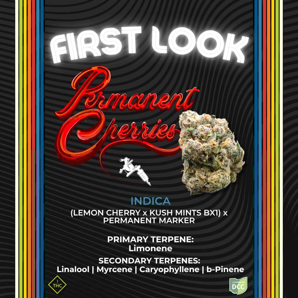 permanent cherries - 2.83g  whole buds - indica 