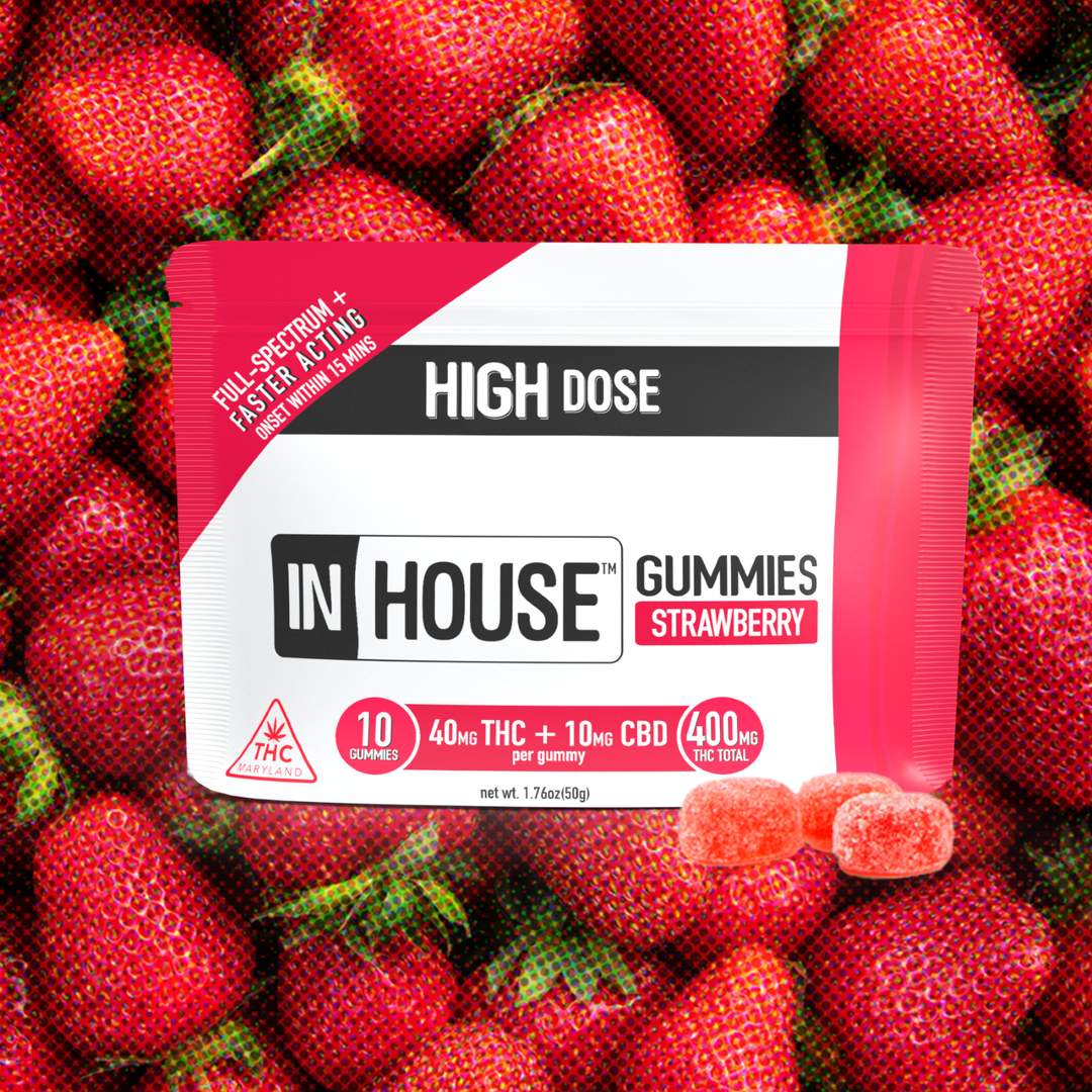 strawberry 4:1 - 400mg  candies - sativa  - 10pk