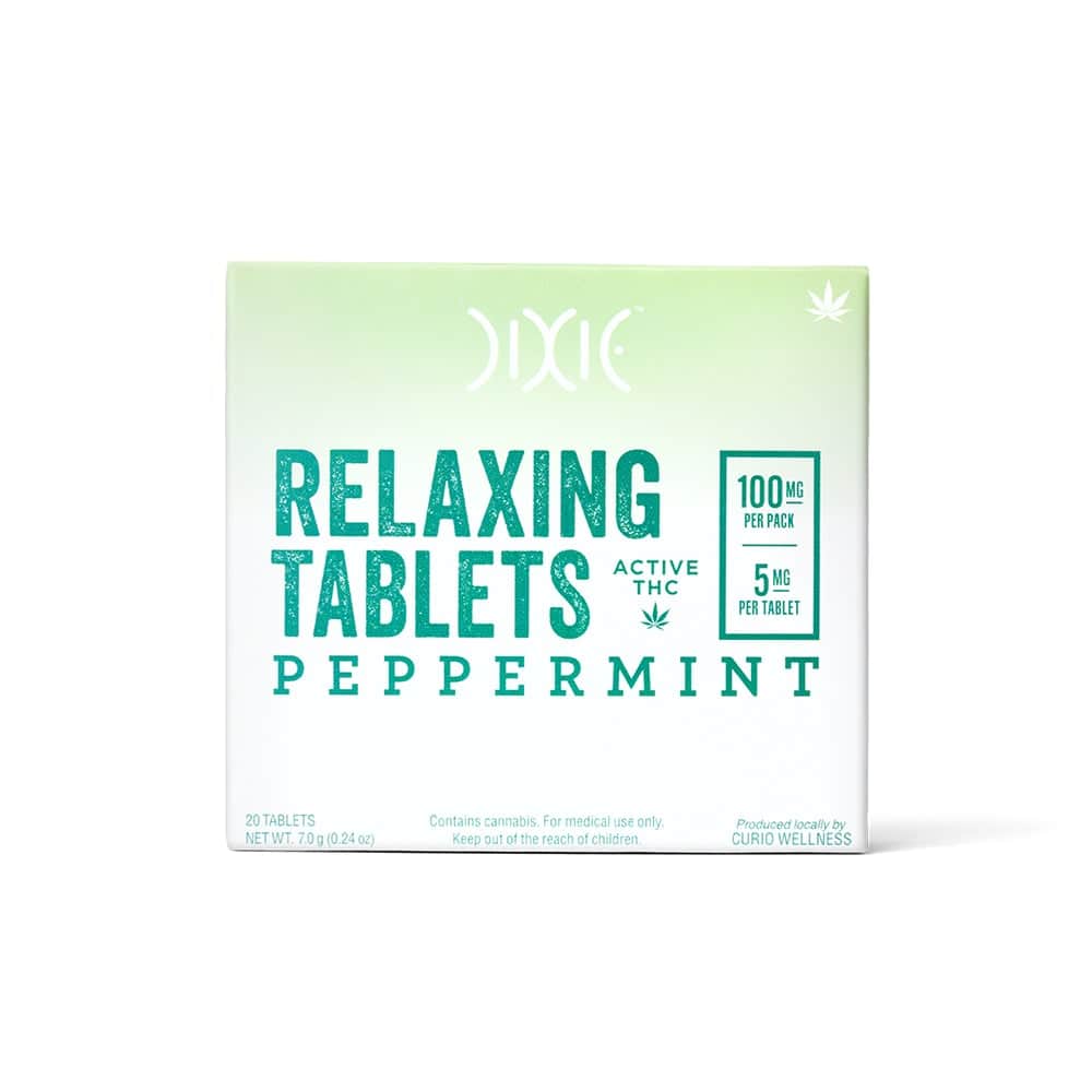 relaxing peppermint - 100mg  mints - indica  - 20pk
