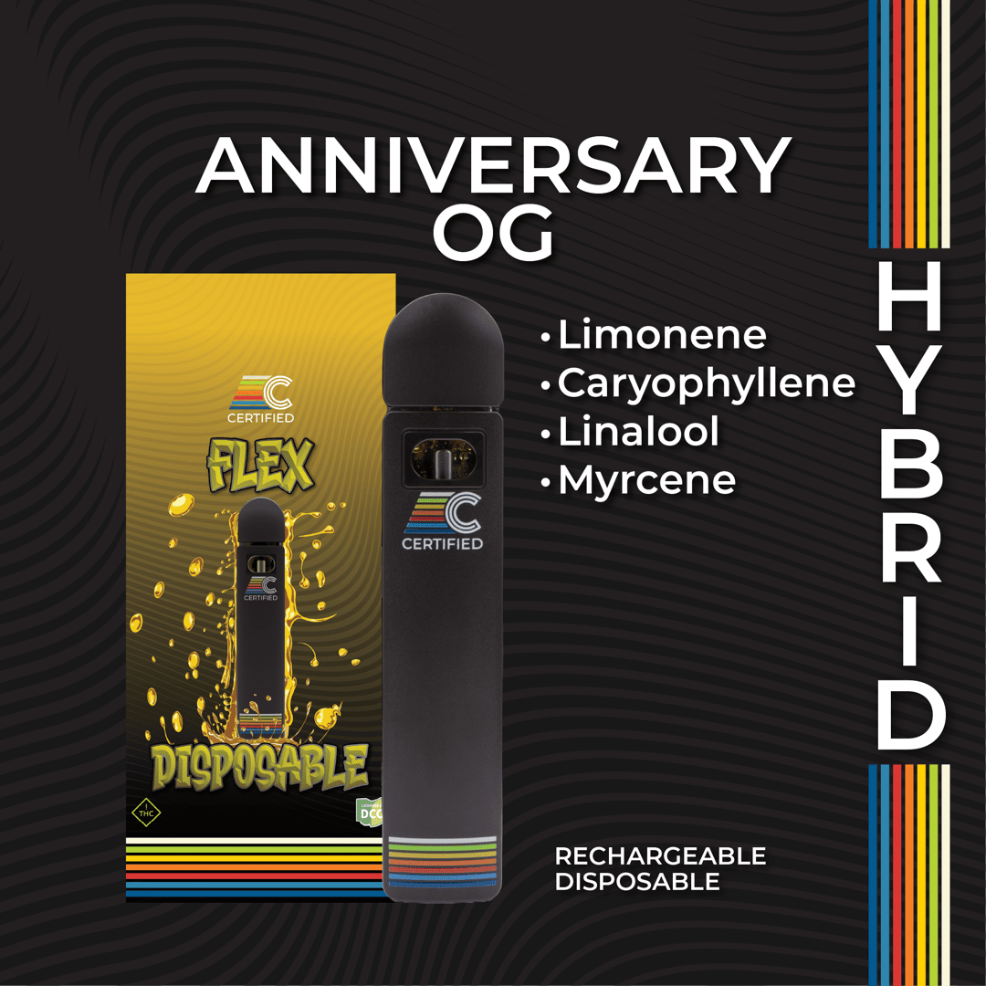 anniversary og - 1g distillate disposables - hybrid 