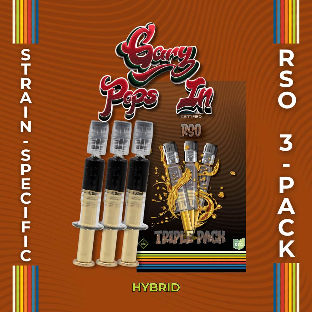 gary pops in - 3g  RSO - hybrid  - 3pk