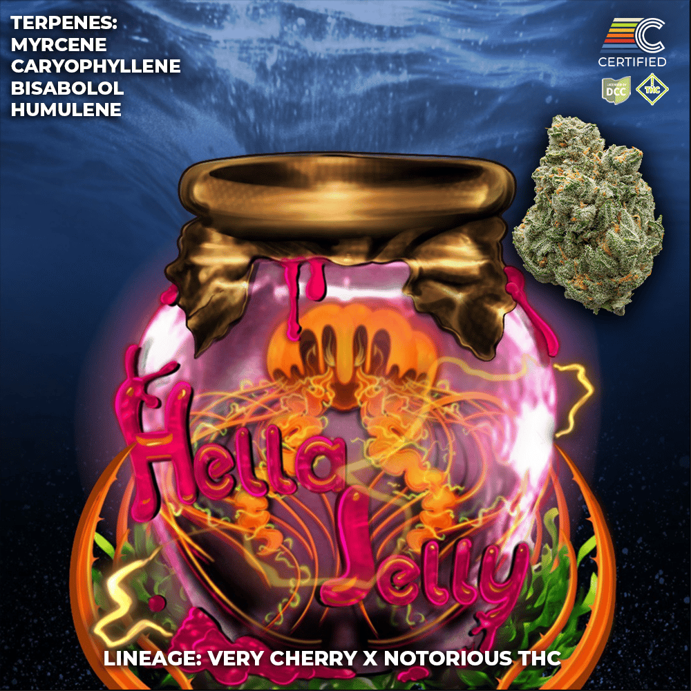 hella jelly - 2.83g whole buds - sativa