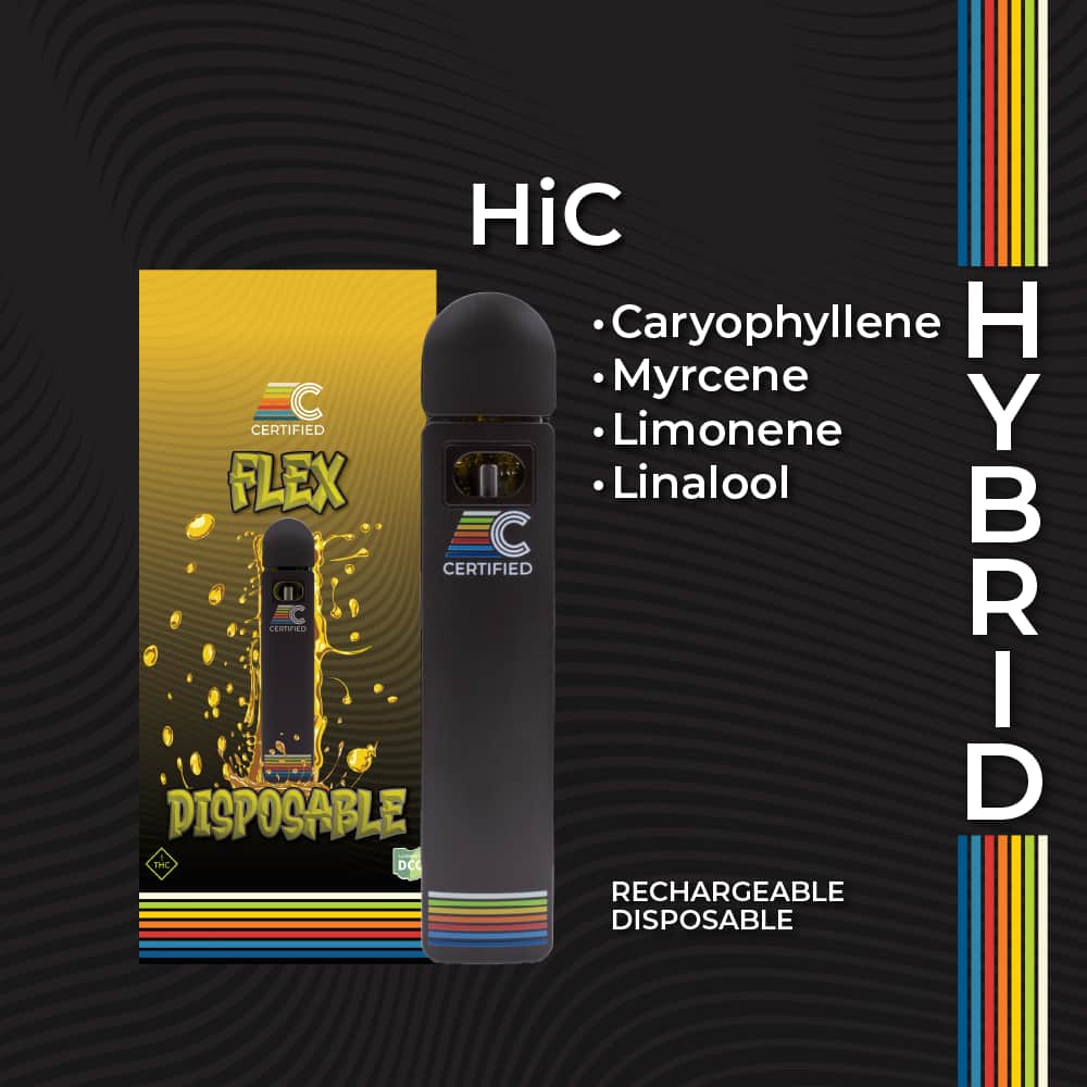 hi-c - 1g distillate disposables - hybrid