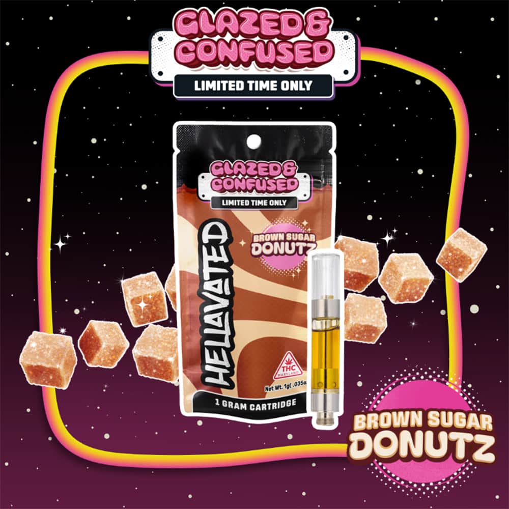 brown sugar donutz - 1g distillate cart - hybrid