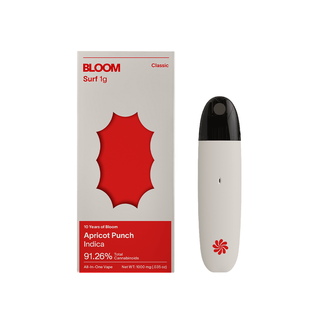 apricot punch - 1g distillate disposables - indica 