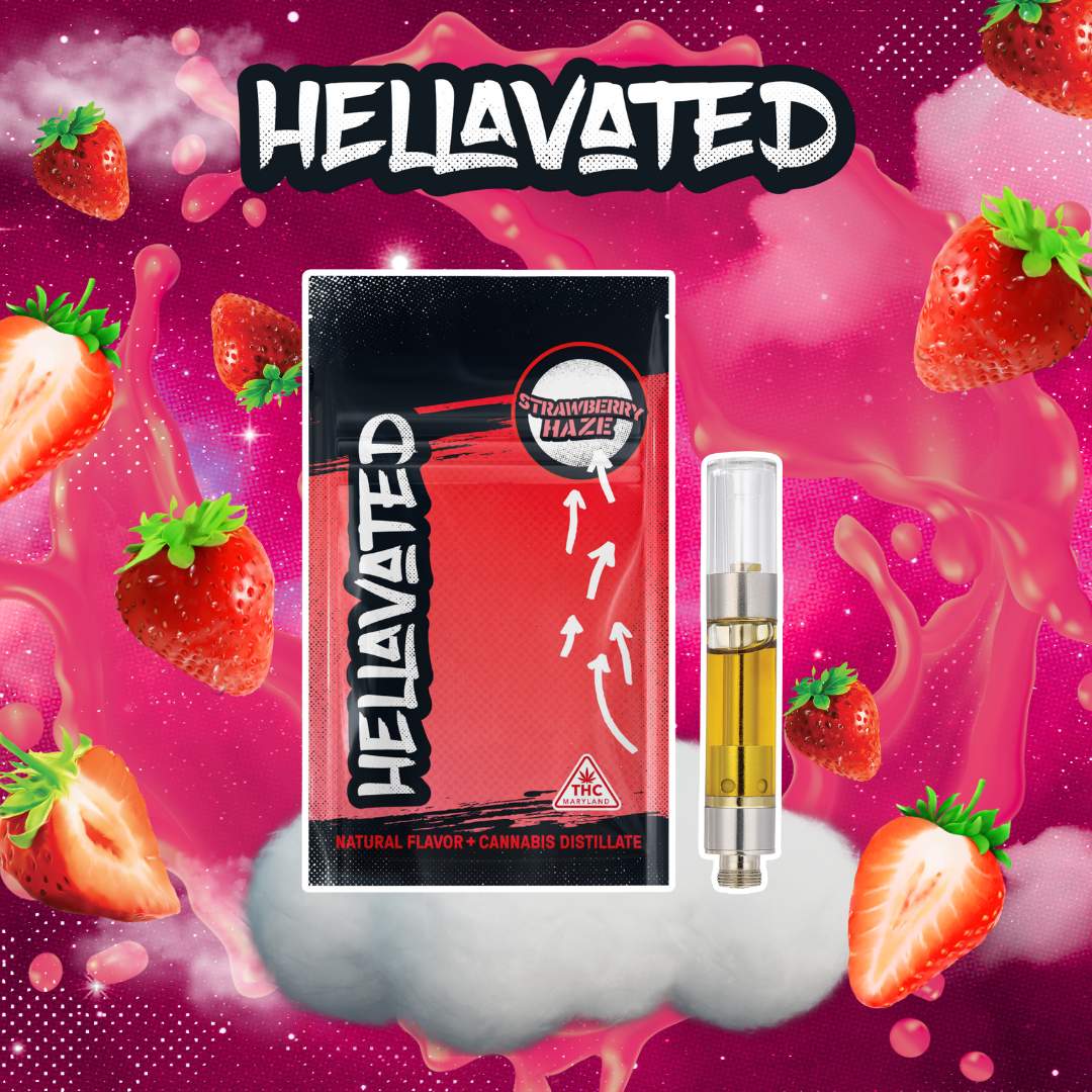 Strawberry Haze - 1g Distillate Cart - Hybrid