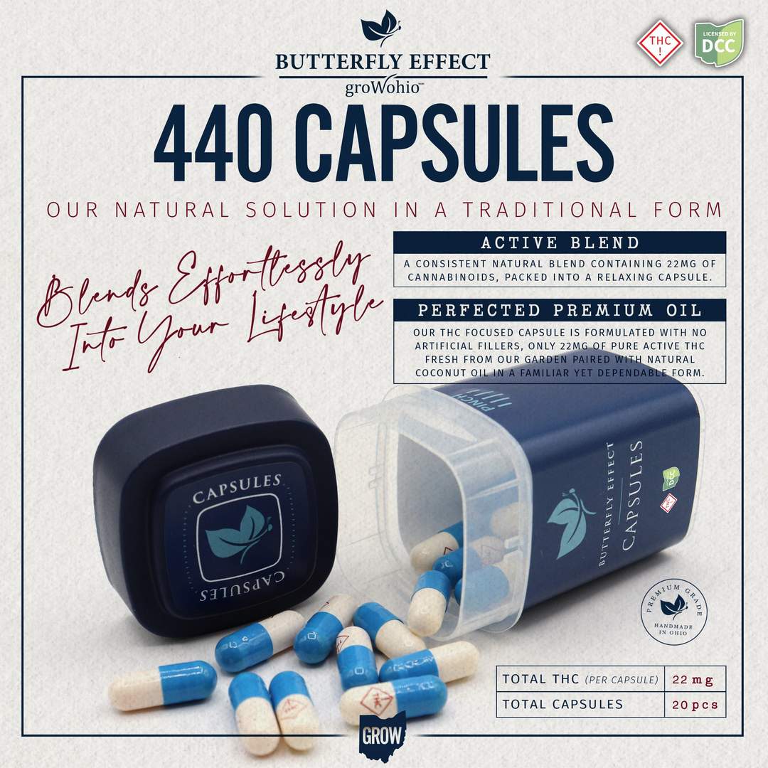 22mg capsules - 440mg  capsules   - 20pk
