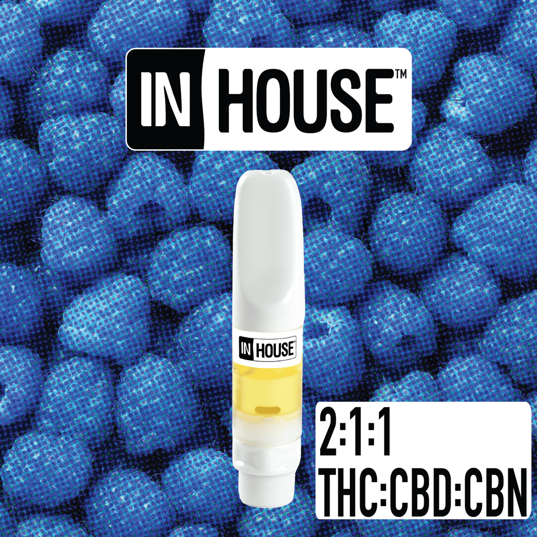 blue raspberry 2:1:1 - 1g distillate cart  