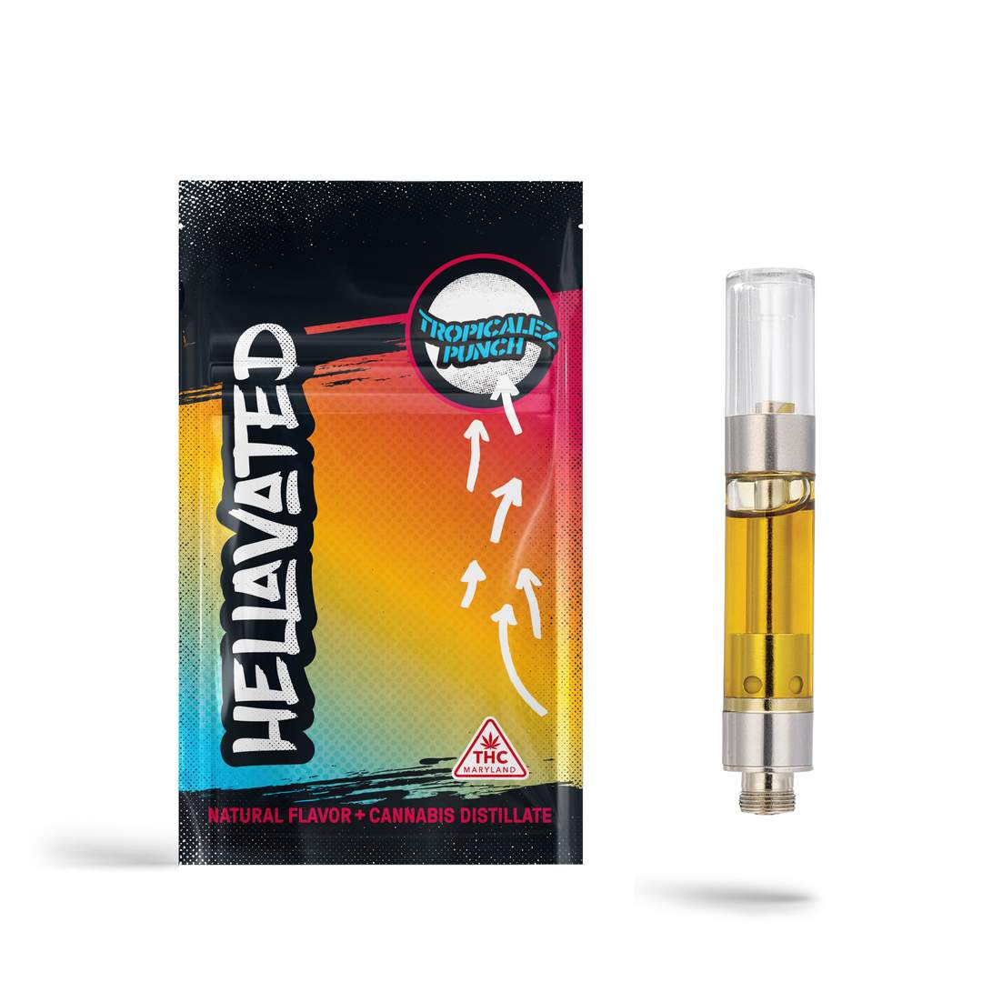 tropicalez punch - 1g distillate cart - hybrid 