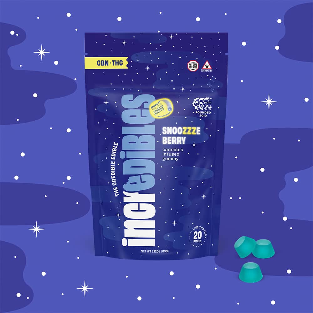 snoozzzeberry 5:1 - 100mg  candies - indica  - 10pk