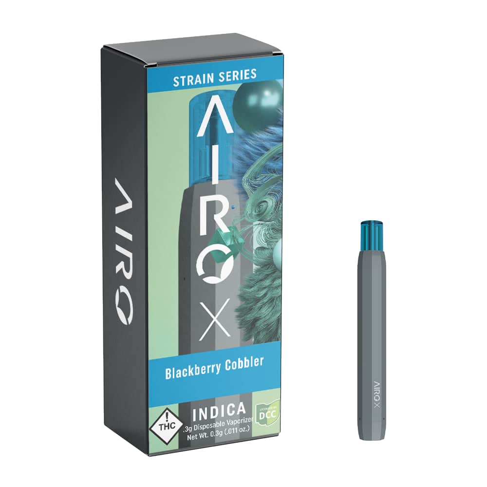 blackberry cobbler - 0.3g distillate airo pod - indica 