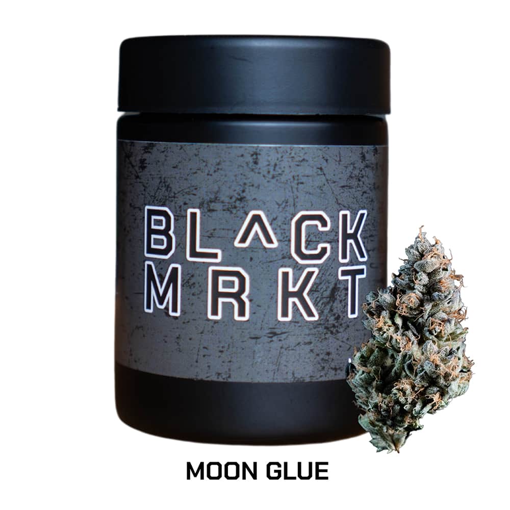 moon glue - 3.5g  whole buds - indica 