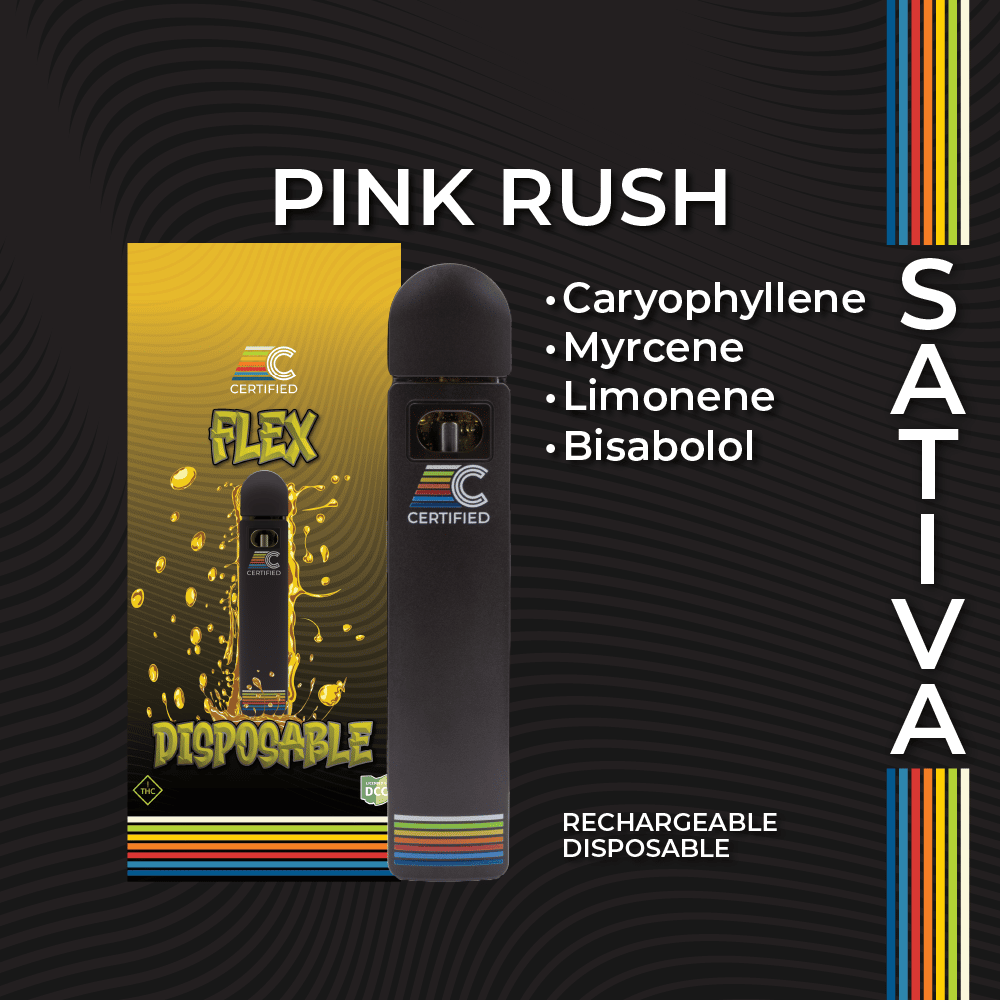 Pink Rush - 1g Distillate Disposables - Sativa