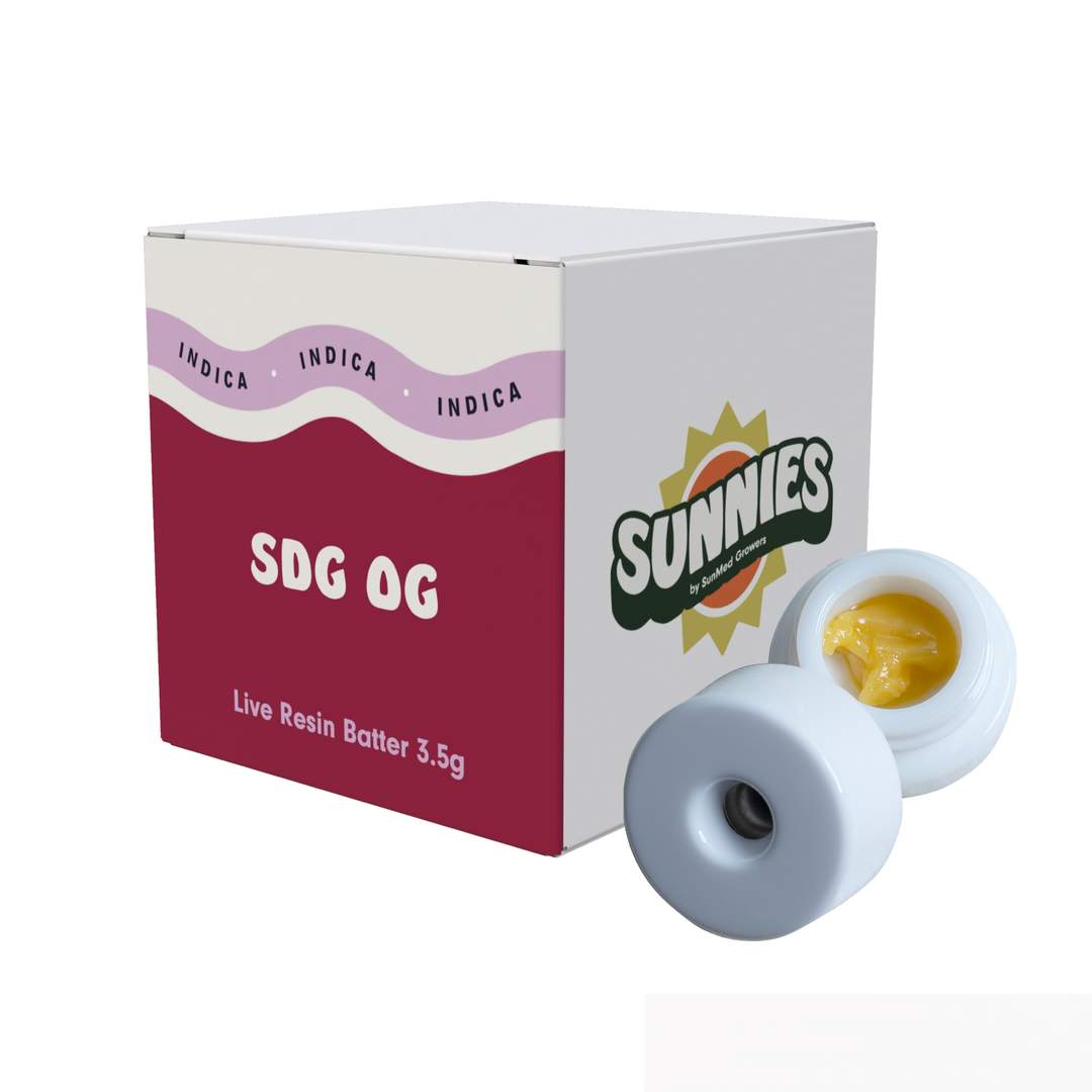 sdg og - 3.5g  live resins - indica 