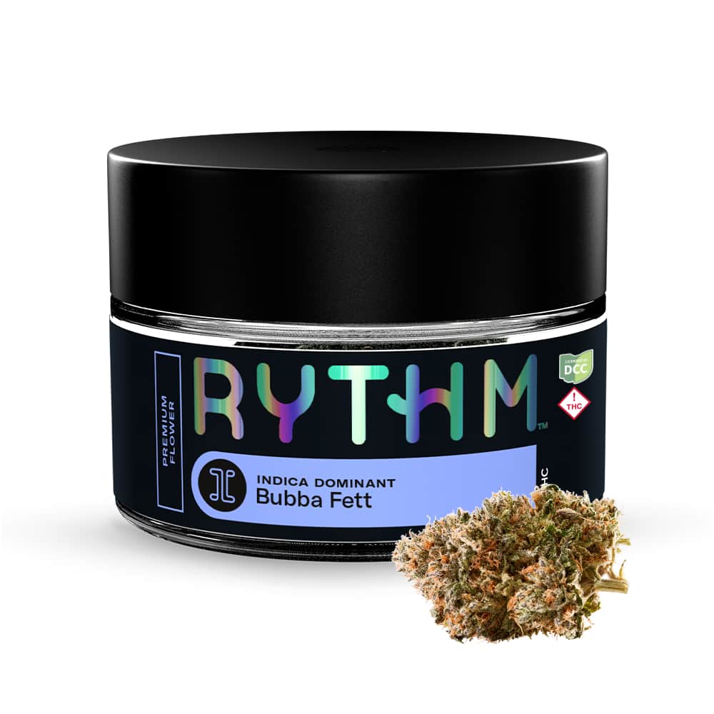 bubba fett - 2.83g  whole buds - indica 