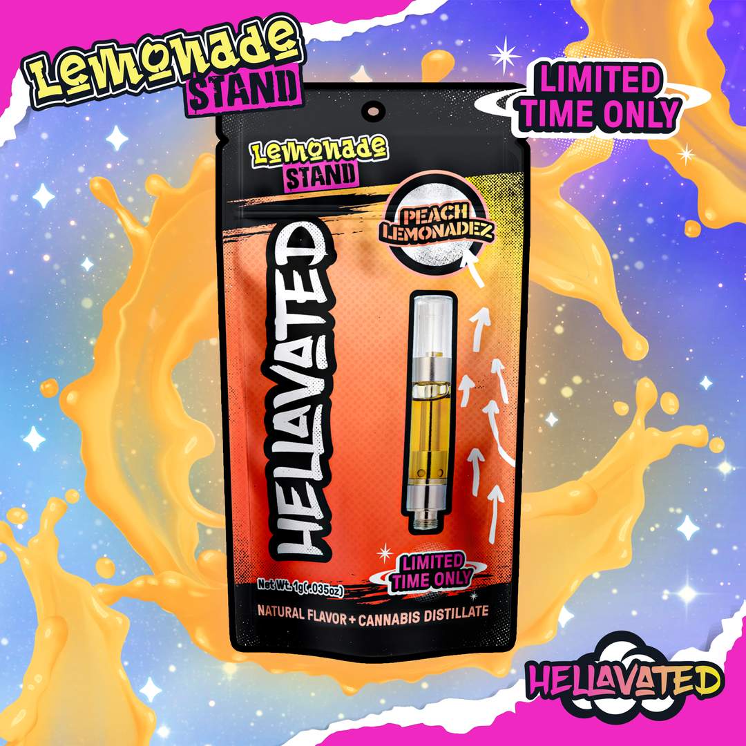 peach lemonadez - 1g distillate cart - sativa 