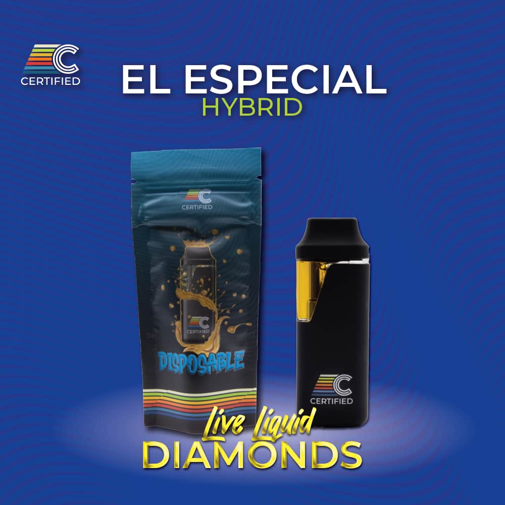 el especial - 1g live liquid diamond disposables - indica 