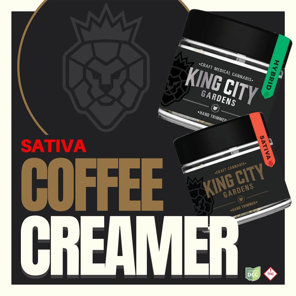 coffee creamer - 2.83g  whole buds - sativa 