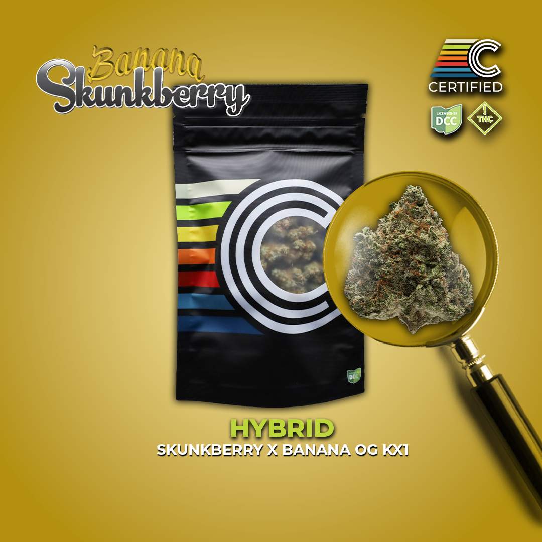 banana skunkberry - 14.15g  whole buds - hybrid 