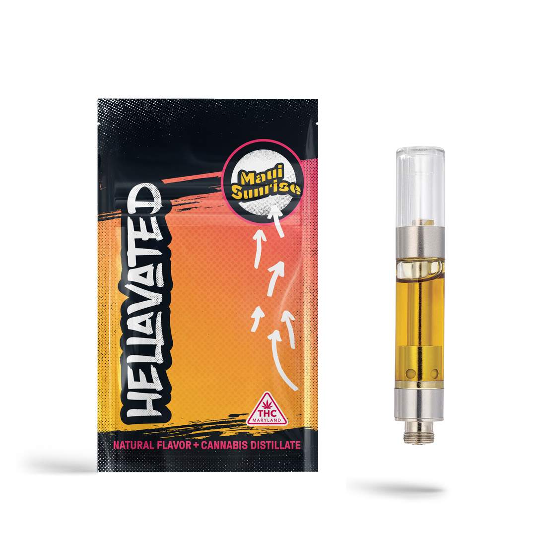 maui sunrise - 1g distillate cart - hybrid