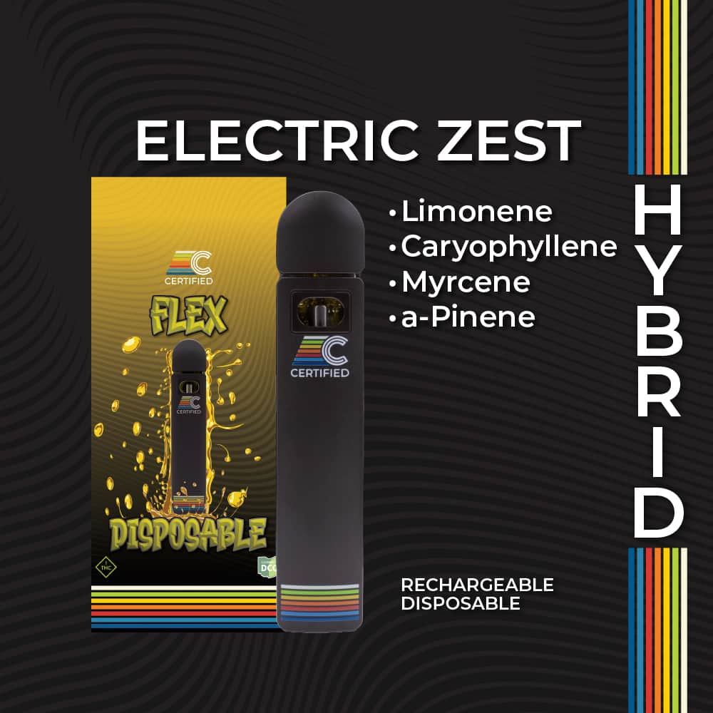 electric zest - 1g distillate disposables - hybrid