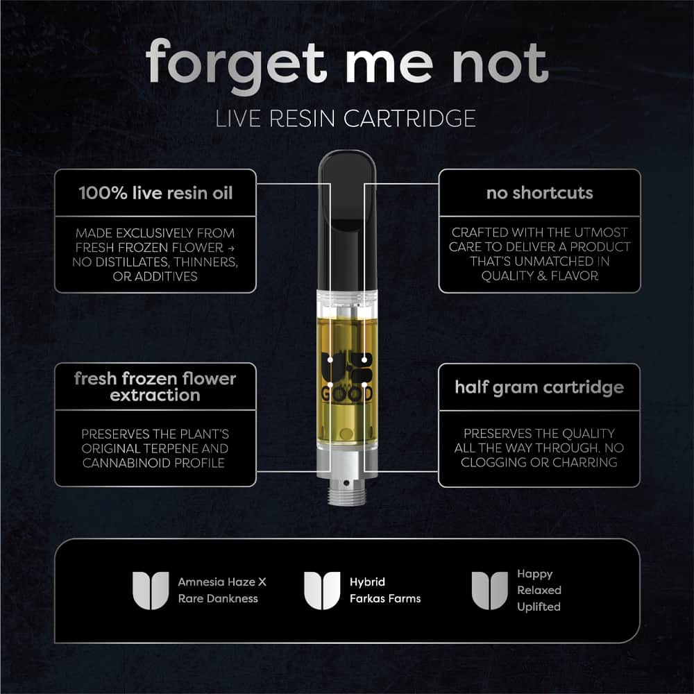 forget me not - 0.5g live resin cart - hybrid