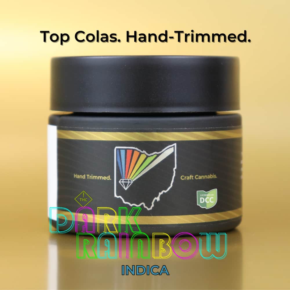 dark rainbow - 2.83g  whole buds - indica 