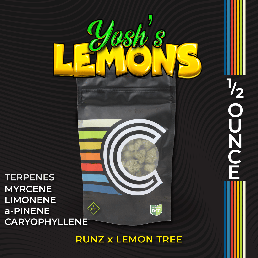 yosh's lemons - 14.15g  whole buds - hybrid 
